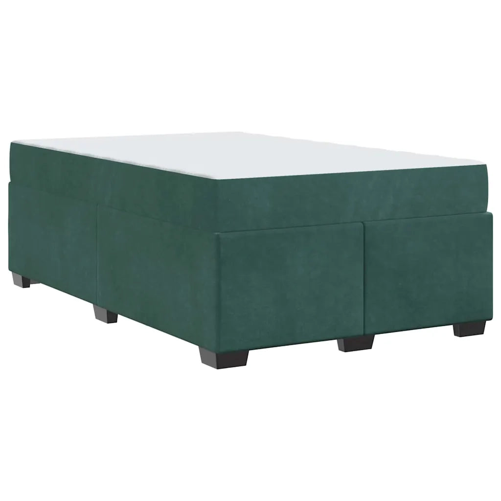 Struttura del letto Verde Scuro 120 x 190 cm Tessuto