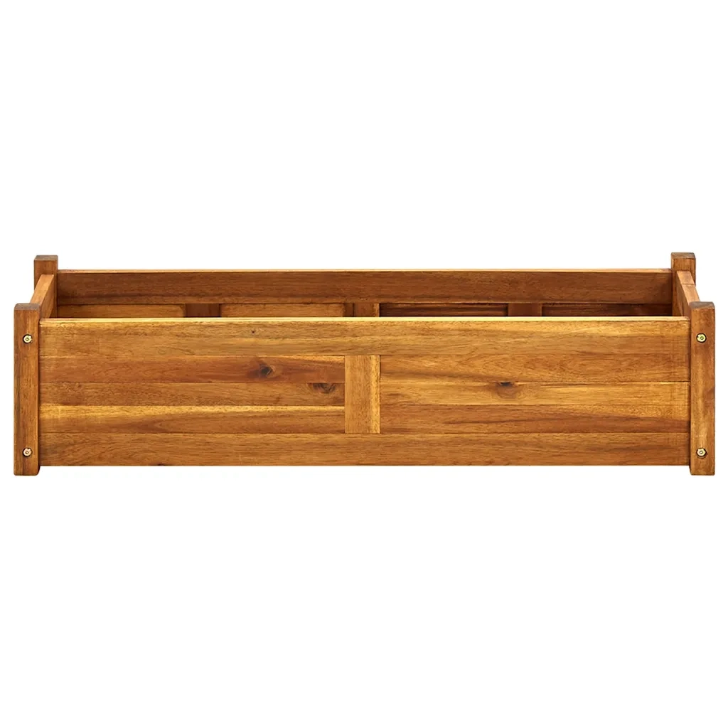 Letto Rialzato da Giardino in Legno di Acacia 100x30x25 cm 42566