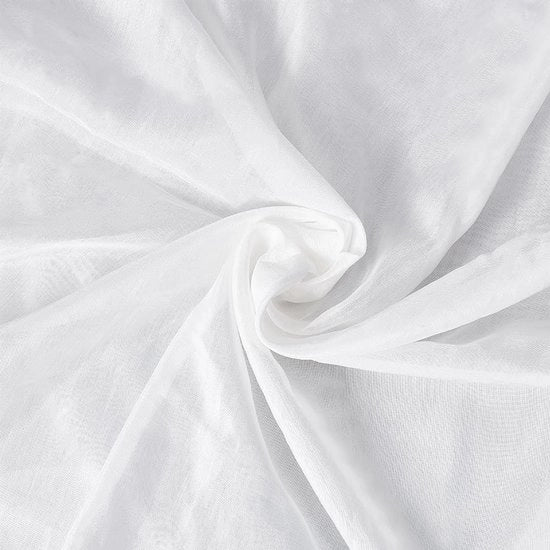 Tessuto di organza 1 m - 1,4 m largo - Bianco puro - Tulle per sposa - Abito da sposa - Moda - Artigianato - Decorazioni