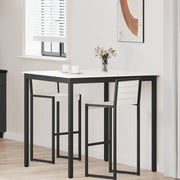 Tavolo da bar Bianco 110 x 55 x 105 cm Pino massello