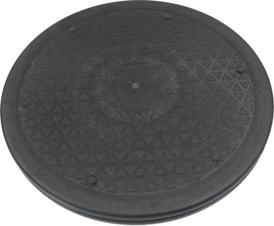 Piattaforma Multifunzionale da 25 cm con Rulli in Acciaio - Piattaforma Rotante a 360 Gradi per TV, Monitor e Elettrodomestici