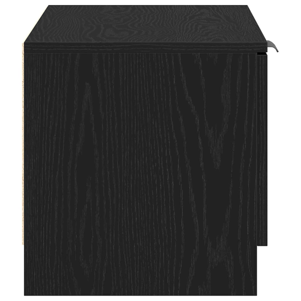 Mobile TV 2 pcs Rovere Nero 80 x 35 x 36,5 cm Legno multistrato 862746