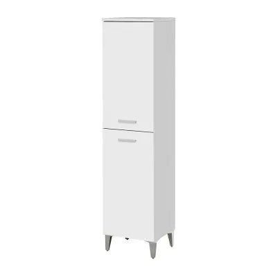 Colonna bagno a terra 150 H bianco con due ante  Martha