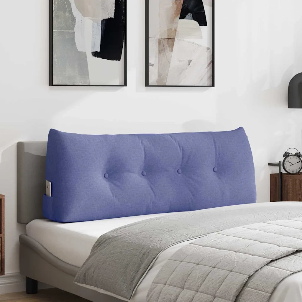 Cuscino per Schiena Blu jeans 120 x 24 x 50 cm Tessuto 42014484