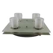 Plafoniera 4 Faretti con Vetro G9 MAX 4X40W - Serie Ibiza ALEYAY