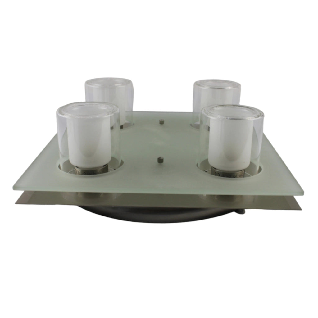 Plafoniera 4 Faretti con Vetro G9 MAX 4X40W - Serie Ibiza ALEYAY