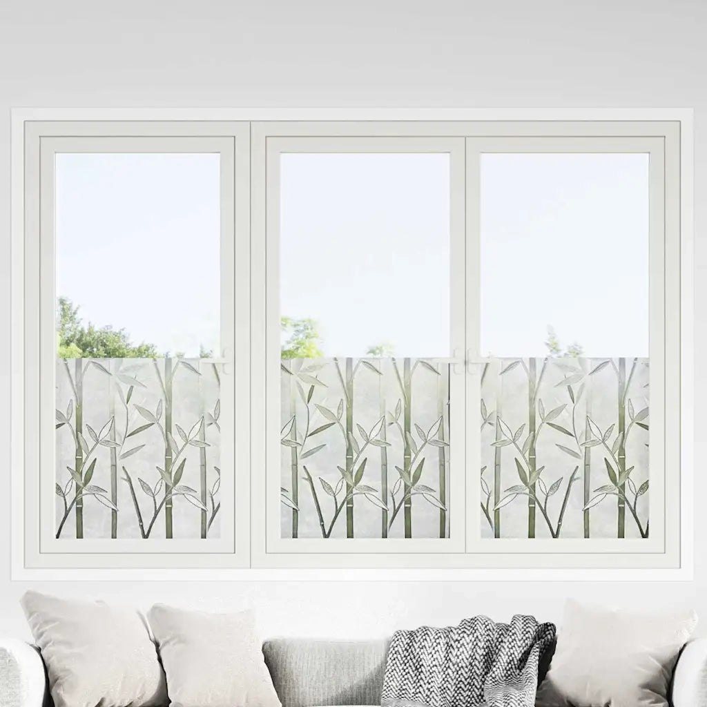 Pellicola statica per finestre Motivo Bamboo 60 x 500 cm PVC 3394706