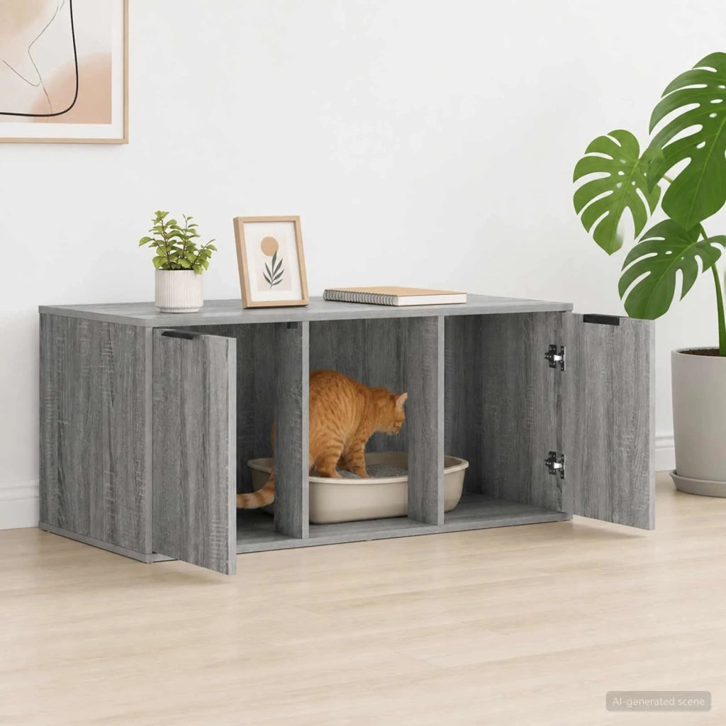 Mobile per gatti Sonoma grigio 100 x 49 x 45 cm 8014764