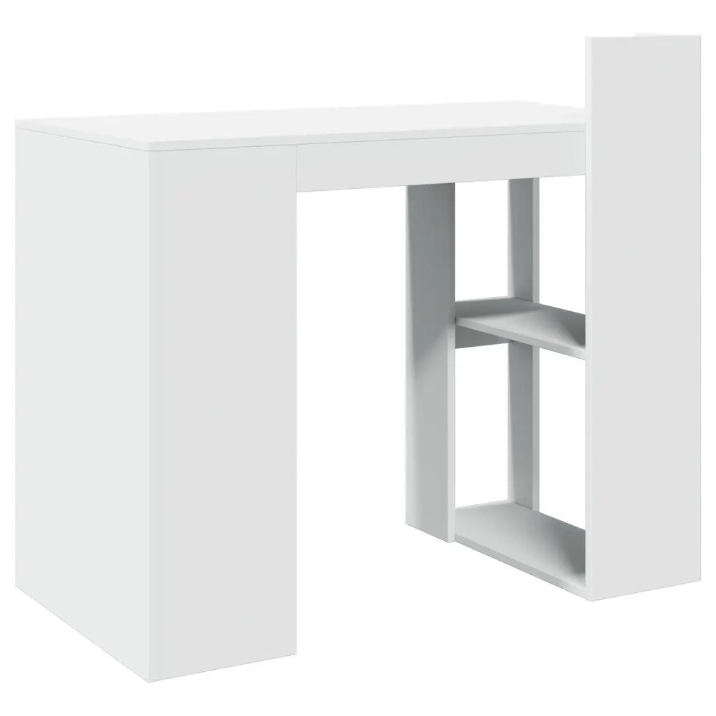 Scrivania Ufficio Bianca 103,5x56,5x94 cm in Legno Multistrato 847975