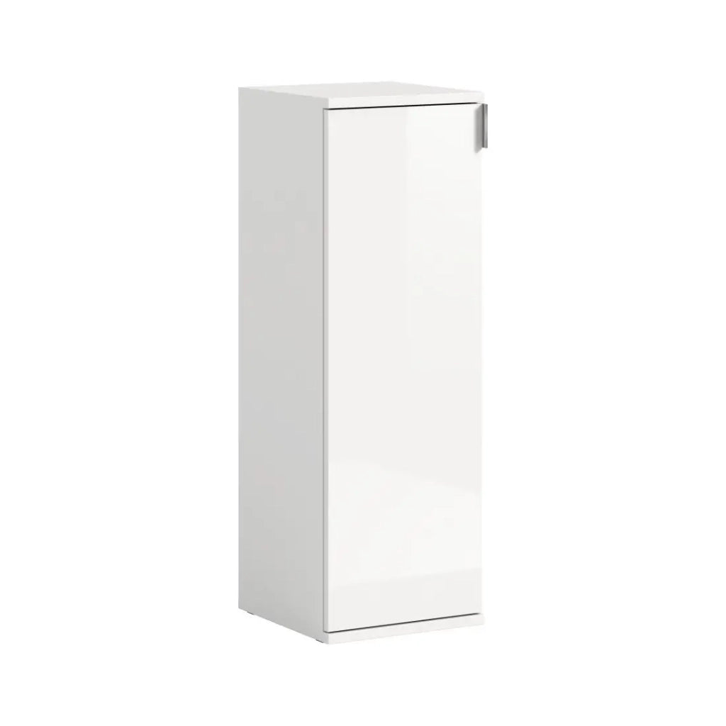 Mobile contenitore BODITE – 1 porta – Bianco lucido – Compatto e moderno