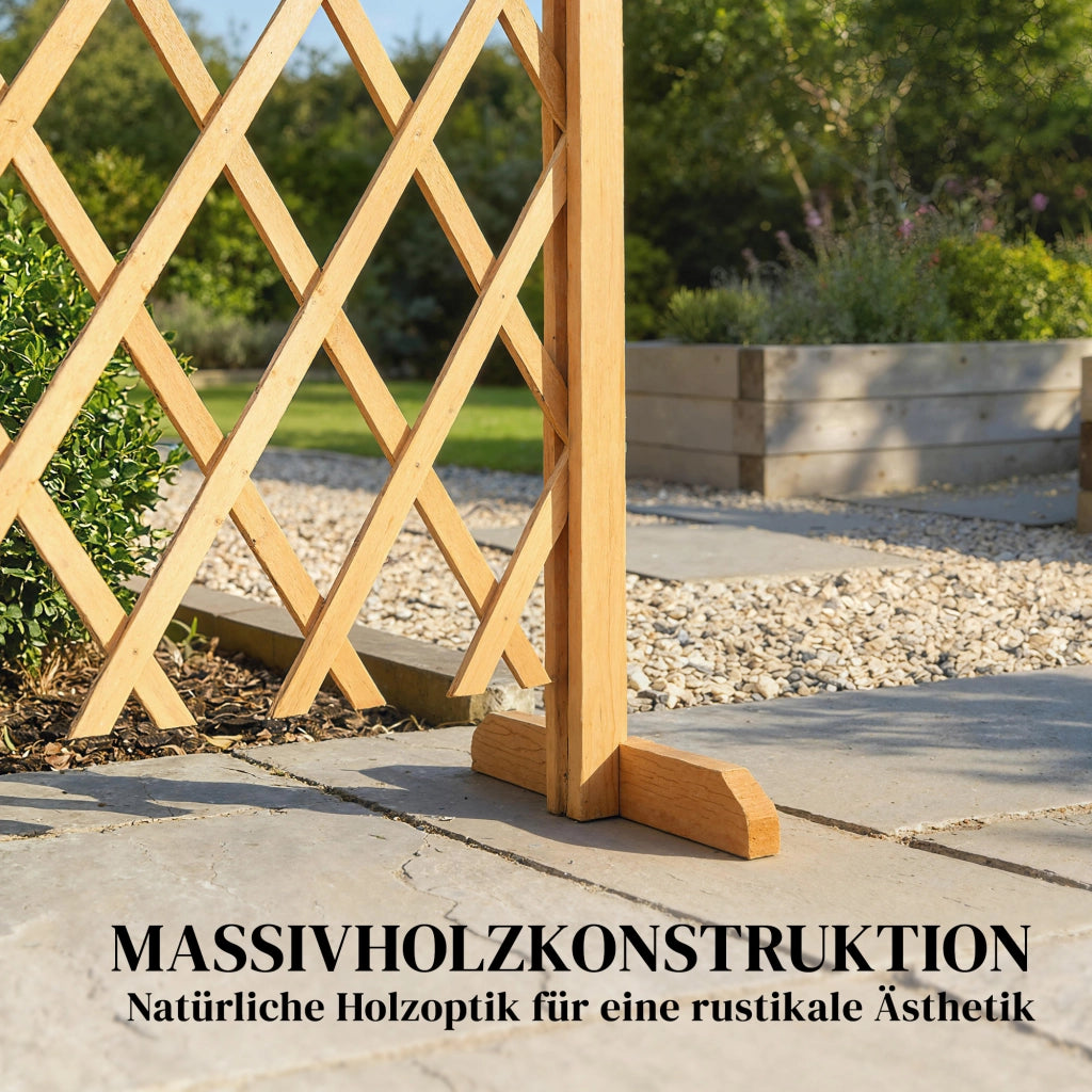 Cancello di Sicurezza Estensibile ¨C Minimal ¨C Marrone 180x30x103 cm