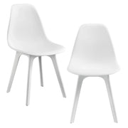Set di 2 sedie da cucina e sala da pranzo 83 cm bianche 03_0003628