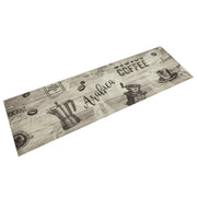 Tappeto da Cucina Lavabile Grigio CaffÃ¨ 45x150 cm in Velluto
