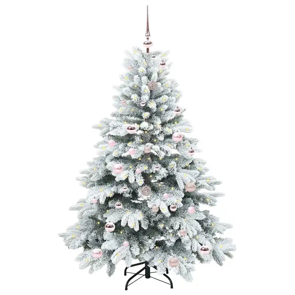 Albero di Natale artificiale con 150 LED Bianco 150 cm PE e PVC 3397603