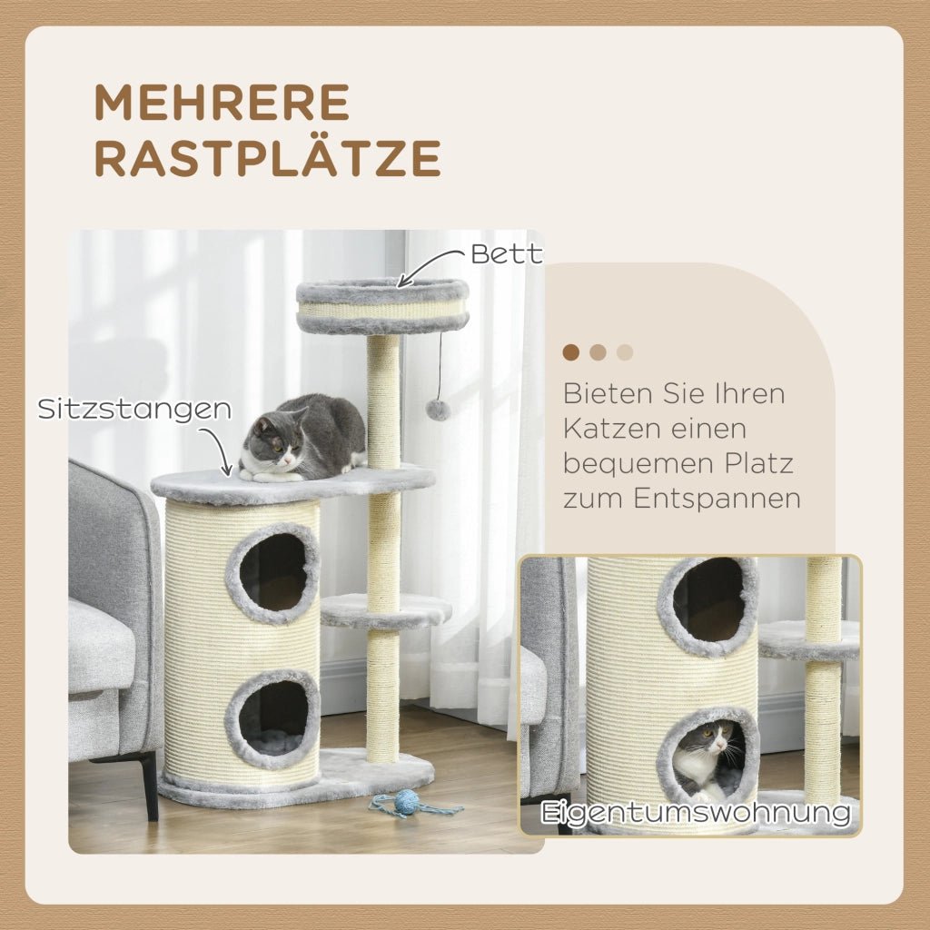 Tiragraffi per Gatti ¨C Zephmum ¨C Grigio 59x35x100