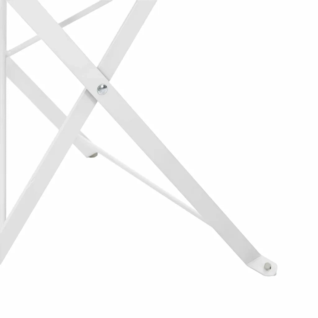 vidaXL Sedia Pieghevole da Giardino 2 pcs Bianco 42 x 46 x 82cm