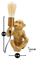Lampada Da Tavolo Monkey cm 17X14,5X25