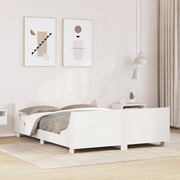 vidaXL Letto senza Materasso Bianco 160x200 cm Legno Massello di Pino