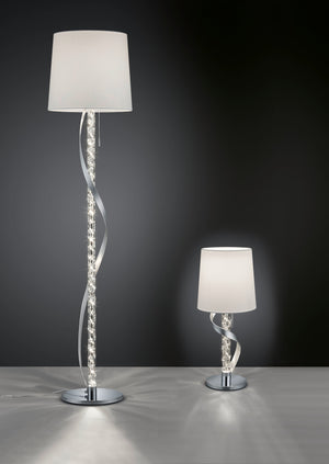 Piantana da Interno a led in Metallo Cromo