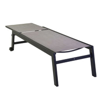 Lettino Prendisole da Giardino 203,5x70xh42,5 cm in Alluminio e Textilene Altamura Antracite