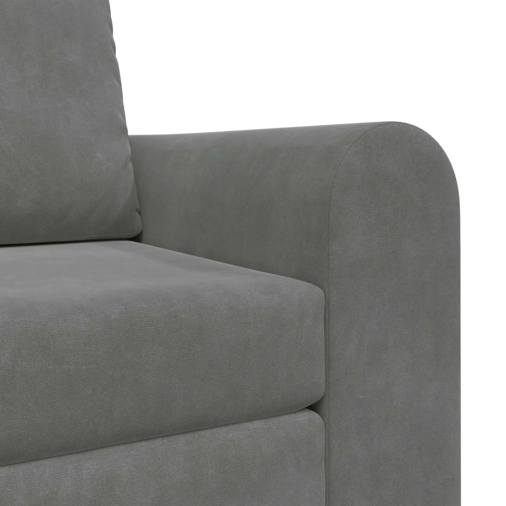 Divano letto | Sof¨¤ letto | Letto singolo Grigio scuro 98 x 71 x 83 cm Velluto