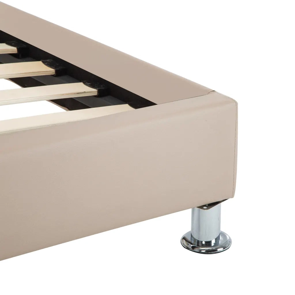 Giroletto-Struttura Letto Cappuccino in Similpelle 100x200 cm