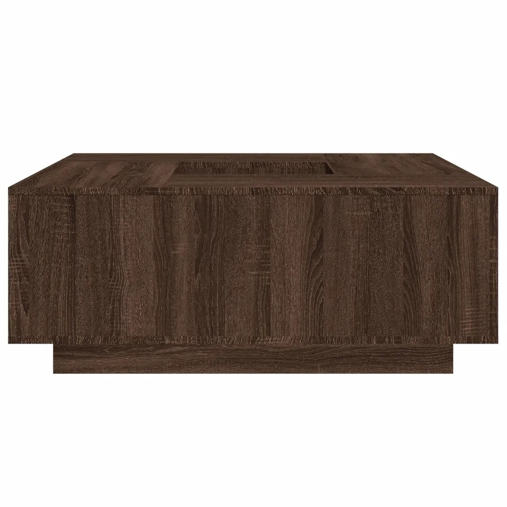 Tavolino Salotto Rovere Marrone 100x100x40 cm Legno Multistrato 3284055