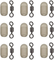 Stopper anti-avvolgimento 20 pezzi - Perline anti-avvolgimento - Stopper rotativo - Stopper in gomma - Adatto per lenza da pesca fino a 5 lbs - Dimensioni 4x7mm - Stopper per pesca