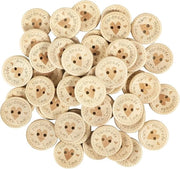 Chiodi in legno artigianali - Nastri decorativi - 50 pezzi - 20mm