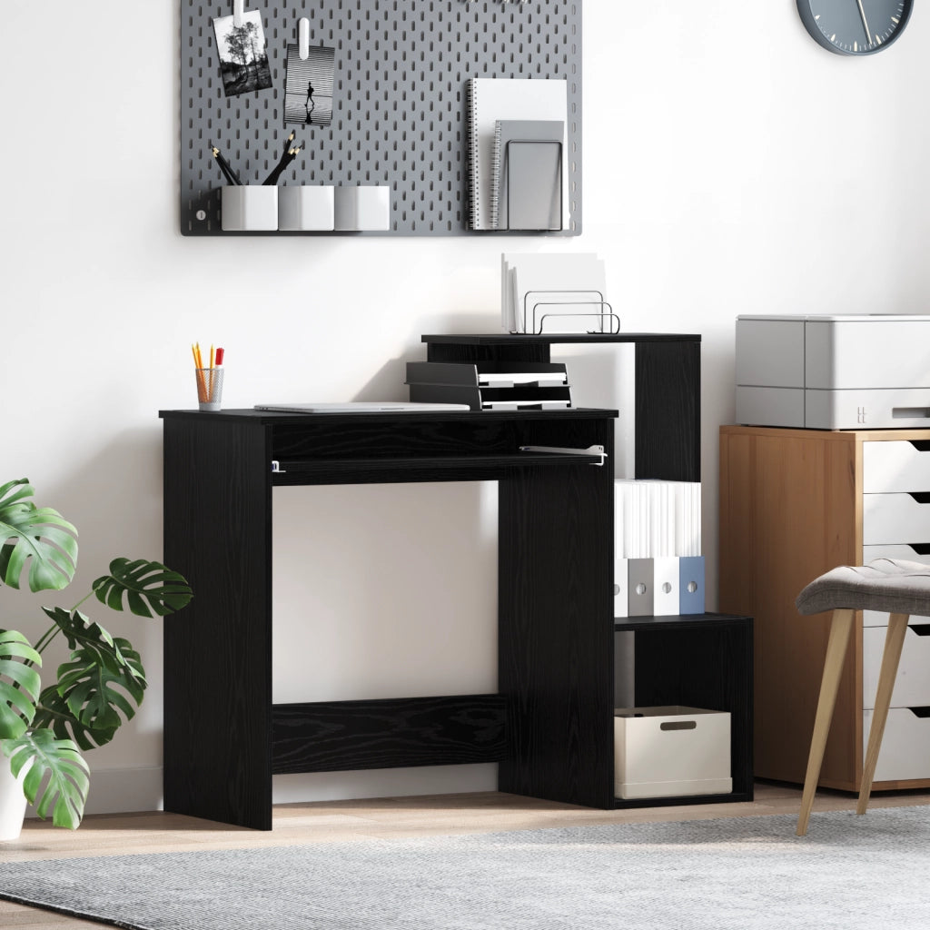 Scrivania in Rovere Nero Rovere Nero Legno ingegnerizzato, MDF