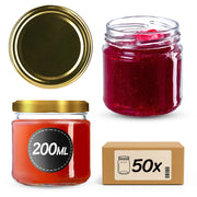KADAX 50x Barattolo 200ml + Tappo Fi66 Per Marmellate