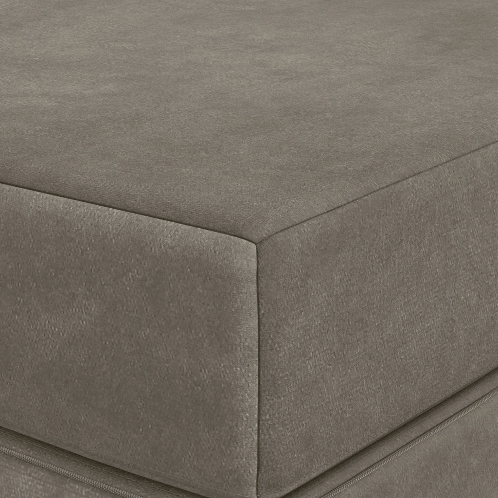 Divano Letto Pieghevole 140 x 67 x 45 cm Grigio Chiaro 900227