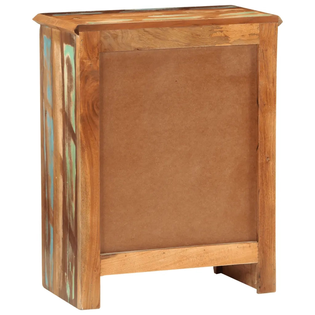 Credenza con 2 Ante 55x30x70 cm in Legno Massello di Recupero 352055