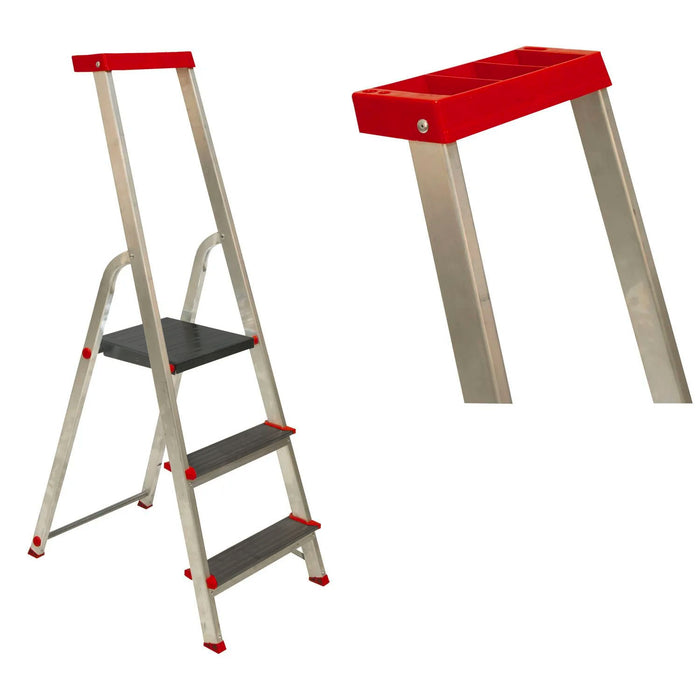 SCALA ALLUMINIO STEP UP 131 BLACK GRADINI 3