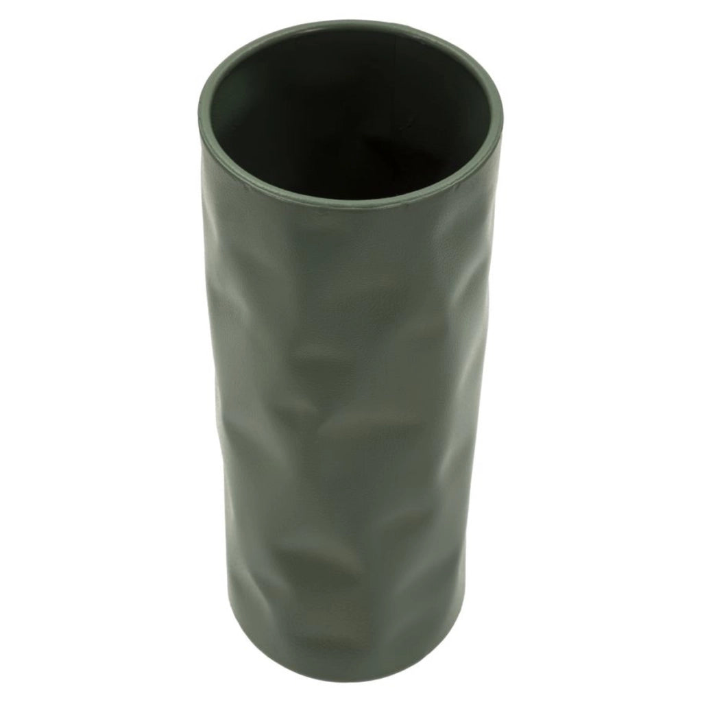 Vaso Decorativo VKH1016, Verde, Metallo, 12x12x30 cm