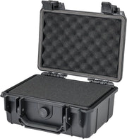 Etui esterno per fotocamera Outdoor con schiuma espansiva - Nero - Robusto caso di trasporto per fotocamera, accessori, lenti e elettronica - Protezione contro polvere e shock - Design moderno