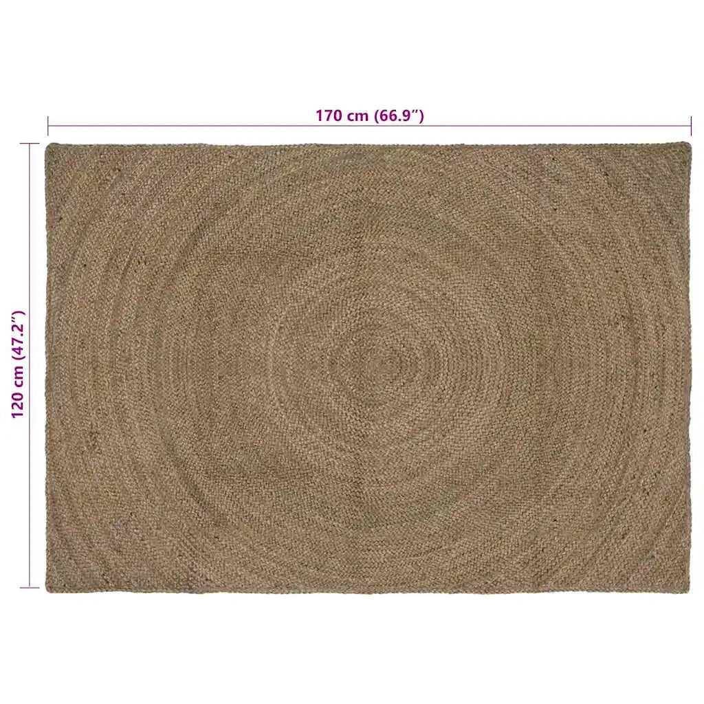 Tappeti per area Grigio 120 x 170 cm Juta