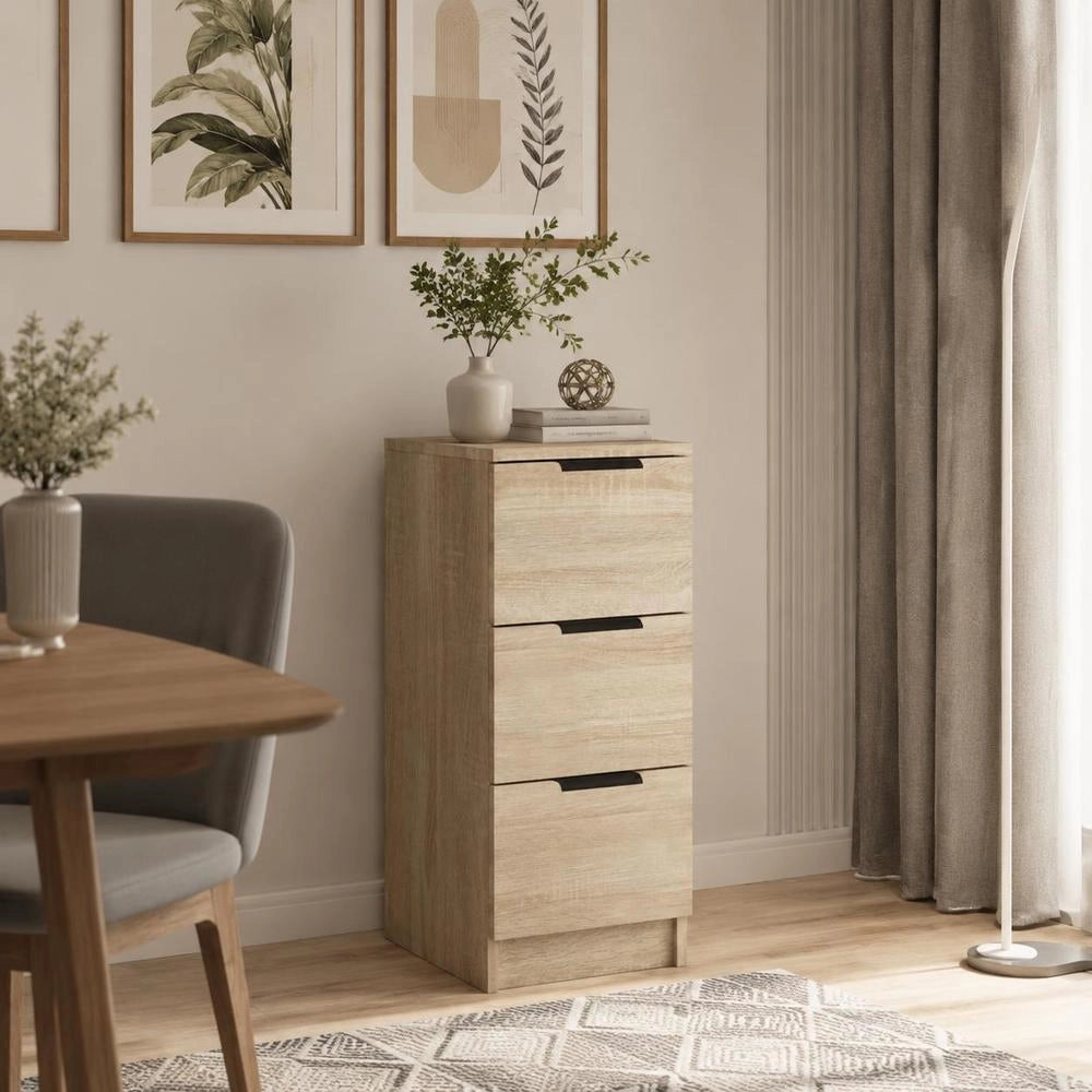 Sideboard Sonoma Oak 30x30x70 Cm Wood Material