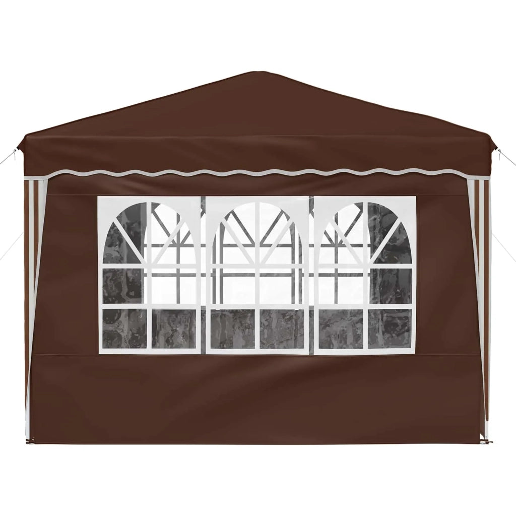 Tenda per feste a pop-up 288 x 288 x 245 cm Marrone