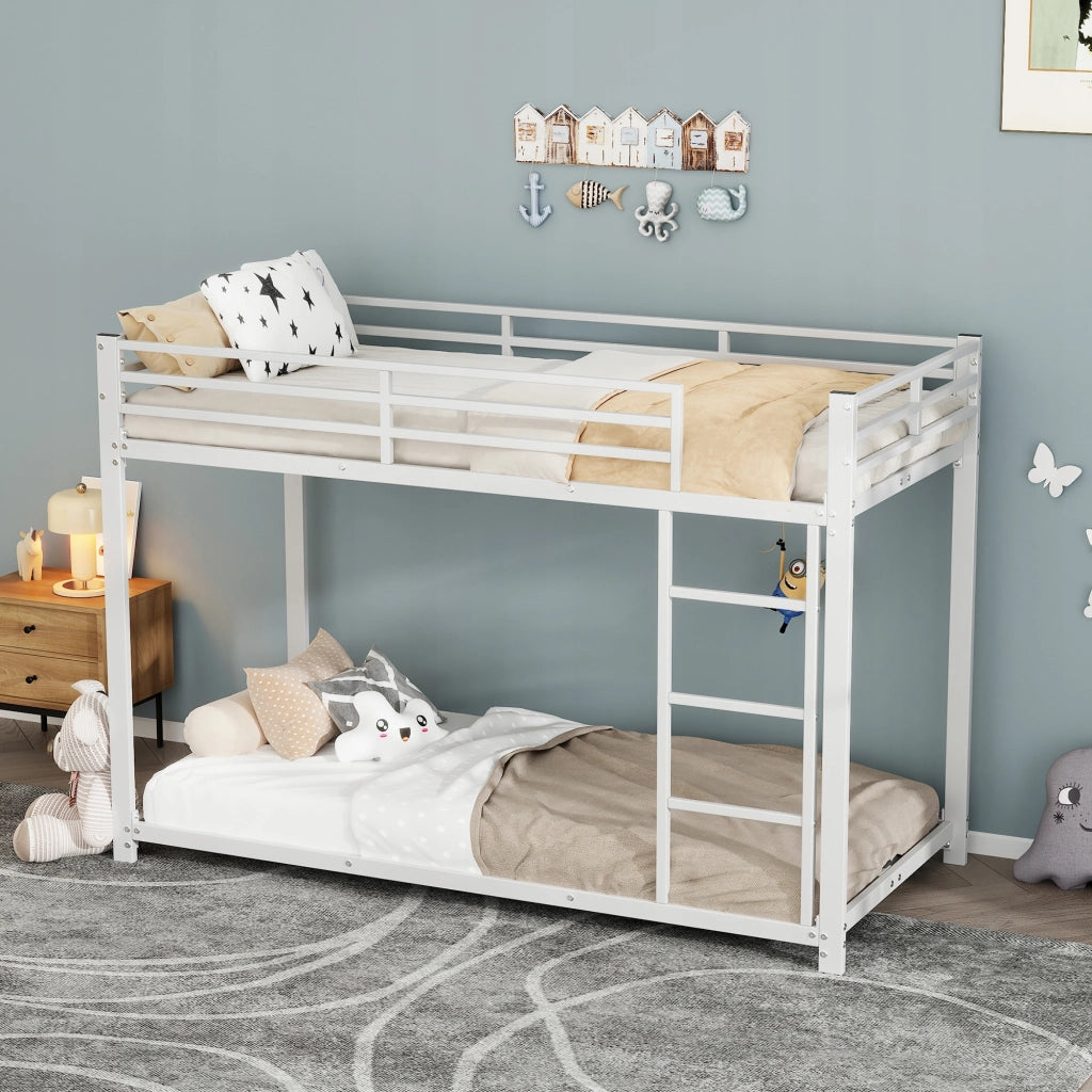 Letto a castello 90x200 bianco classico senza materasso - Xylo