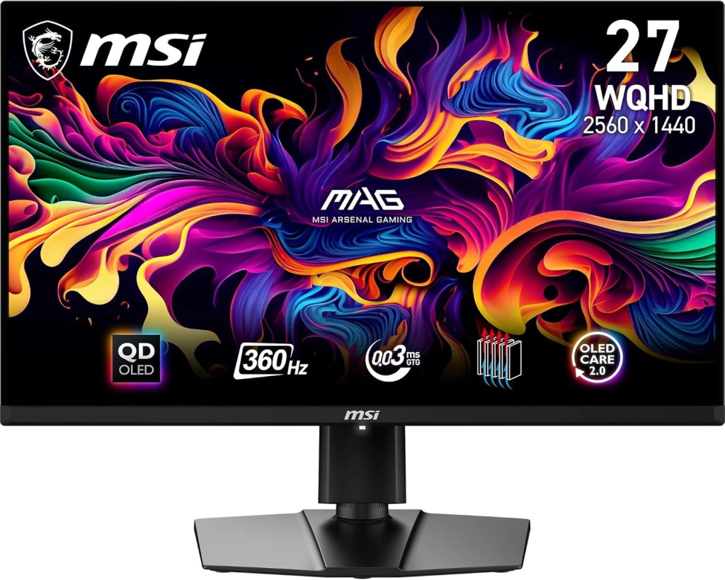 MAG 341CQP QD-OLED Monitor Gaming Curvo UWQHD 34", Quantum Dot OLED (3440x1440), 175Hz / 0.03ms, 99% DCI-P3, ΔE≤2, DisplayHDR True Black 400, KVM, DP 1.4a, HDMI 2.1, USB Type-C