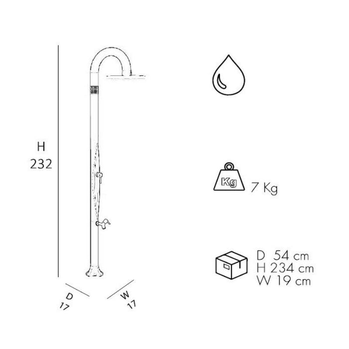 Doccia Tradizionale In Resina Funny Yin Con Miscelatore E Lavapiedi Colore Fuxia Cv-T325/4003