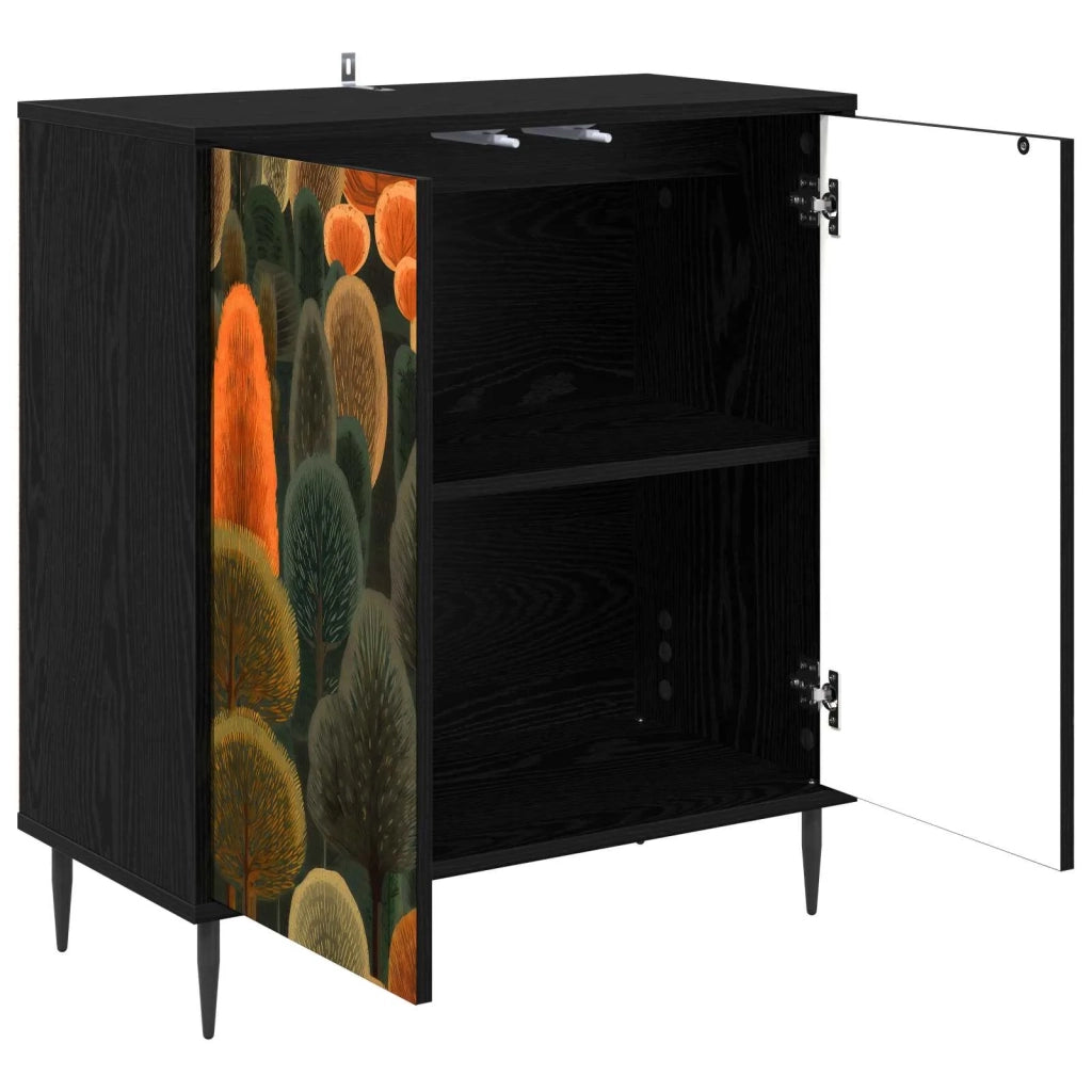 Credenza ZAANDAM Rovere Nero 69 x 33 x 76 cm 8006940
