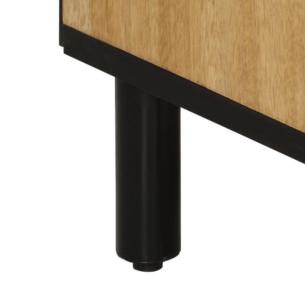 Mobile da Bagno | Armadio da bagno 38x33x160 cm in Legno Massello di Mango