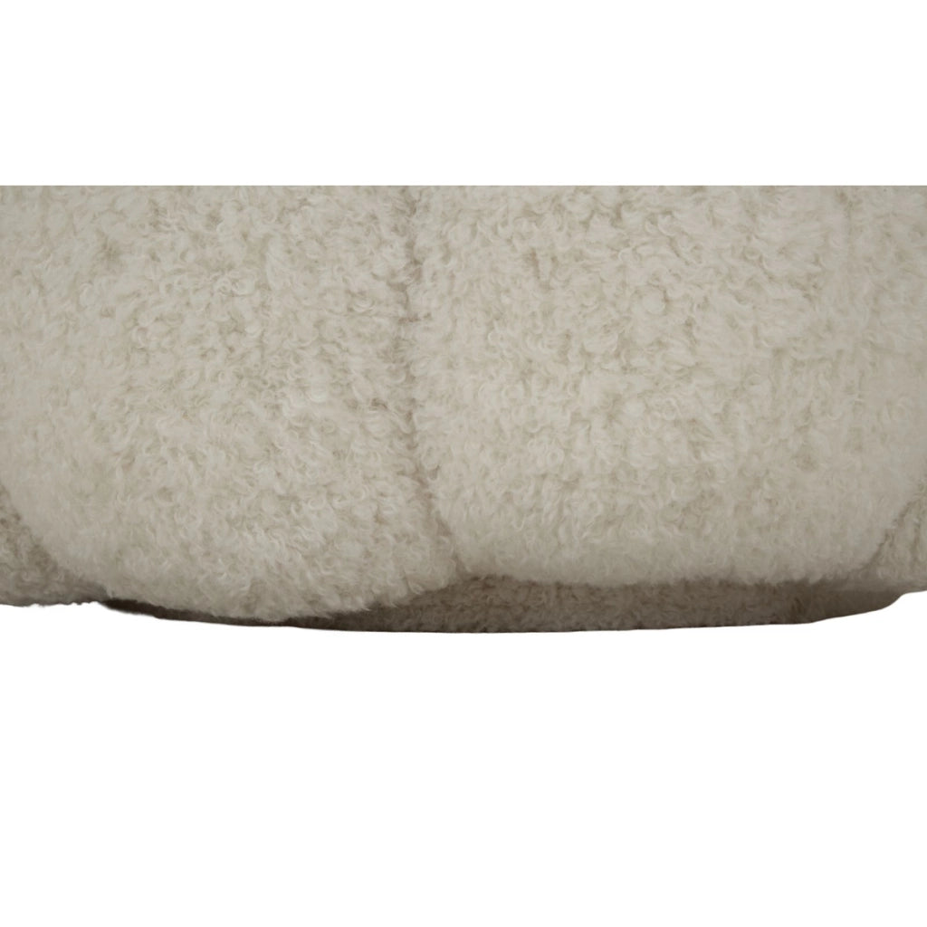 Poltrona Bubble in tessuto boucle' bianco