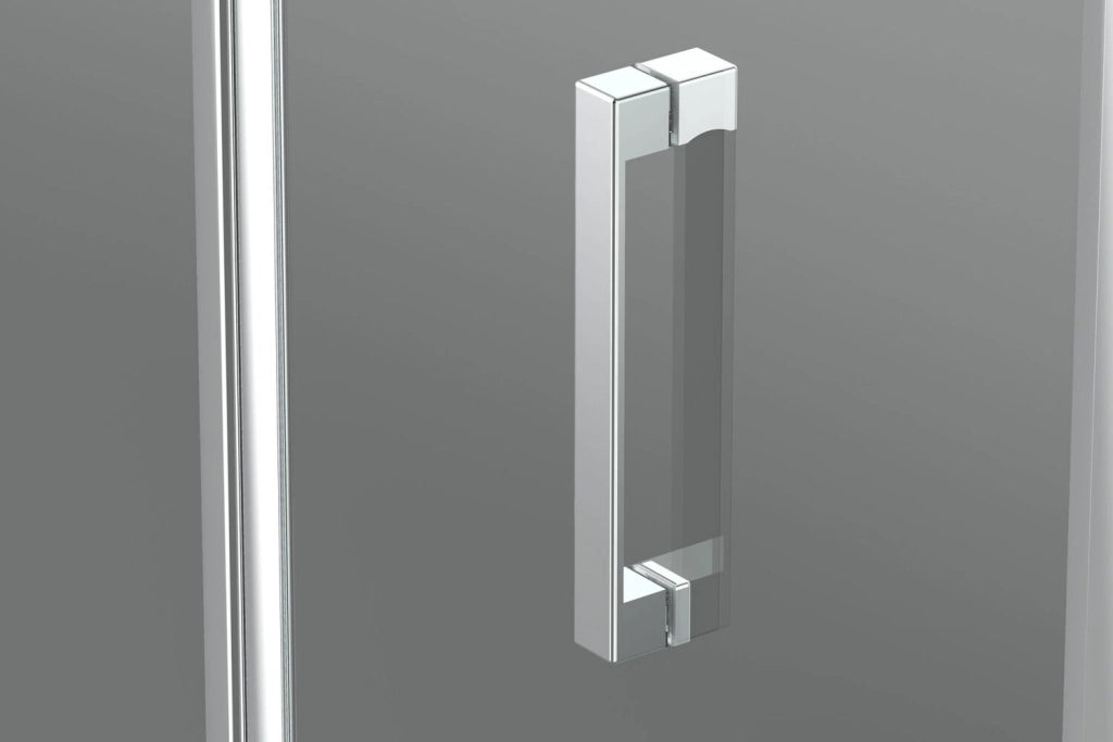 Porta doccia 80 cm nicchia porta battente H195 cm GIULIA Cromato