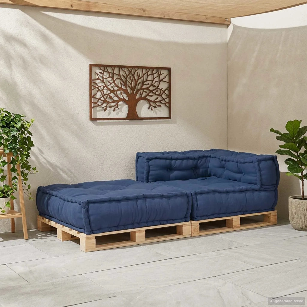 Unit¨¤ di Divano Modulare Indaco 70 x 70 x 56 cm Tessuto CFW2633366