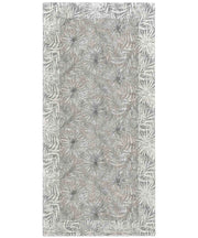 Tappeto passatoia moderno MALESIA SABBIA disegno giungla tropicale natura foglie felci, arredo cucina corridoio multiuso lavabile antiscivolo cm.55x115
