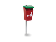 Cestino Dog Toilette Pablo 207 Giochipark vetroresina 25lt Ø28x34h parchi - Filo pavimento
