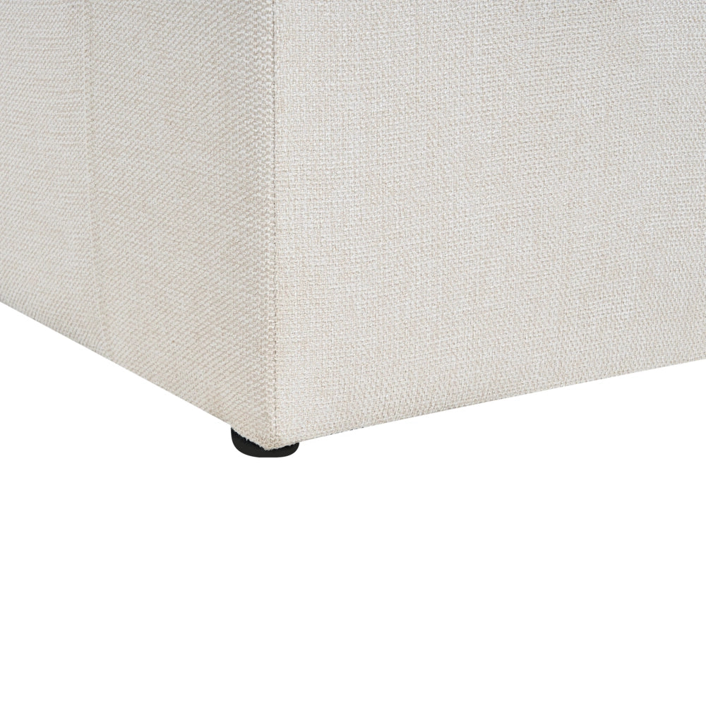 Divano Beige Tessuto Imbottito 3 Posti Schienale Imbottito Spesso Divano Soggiorno Classico